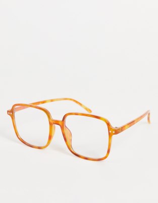 Gafas carey color miel retro con filtro de luz azul de Madein.