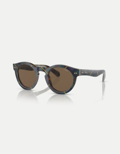Gafas de sol a cuadros escoceses efecto carey Gordon Ph4165 Phantos de Polo Ralph Lauren - view 1