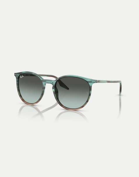Gafas de sol a rayas azules y verdes con lentes azules RB2204 Phantos de Ray-Ban - view 1