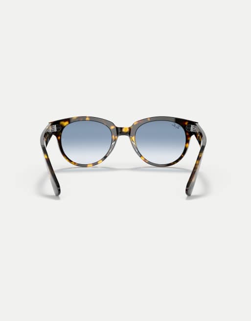 Gafas de sol amarillo Habana cuadradas con lentes azules Orion de Ray-Ban, 2 de 3