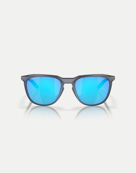 Gafas de sol azul acero con montura cuadrada y lentes azules efecto espejo Thurso Re-discover Collection de Oakley - view 1
