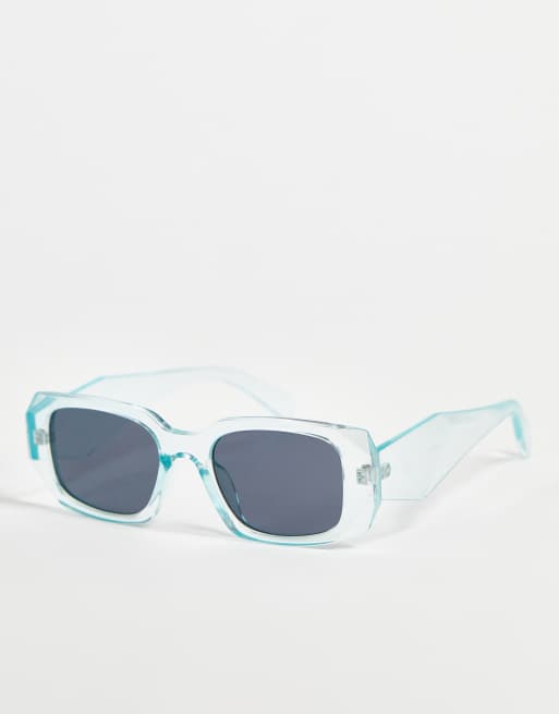 Gafas de sol azul claro con montura cuadrada de Jeepers Peepers