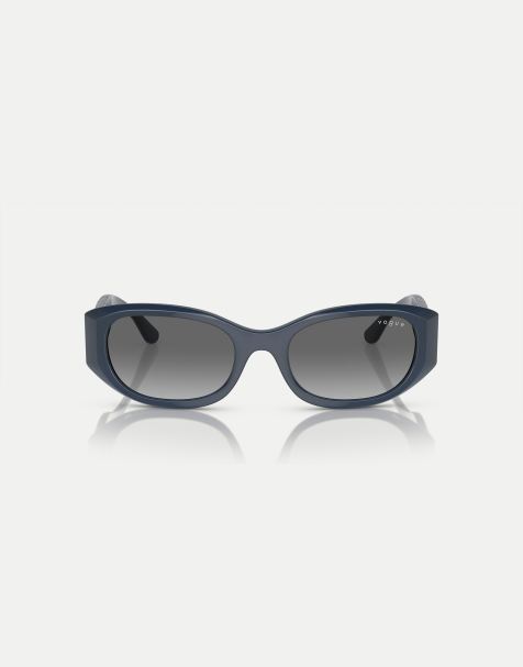 Gafas de sol azul oscuro ópalo con montura rectangular y lentes grises VO5525S de Vogue Eyewear - view 1
