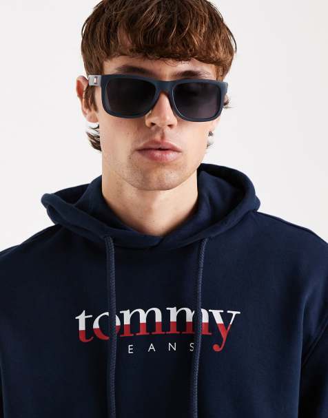 Gafas de sol azules y rojas cuadradas de Tommy Hilfiger - view 1