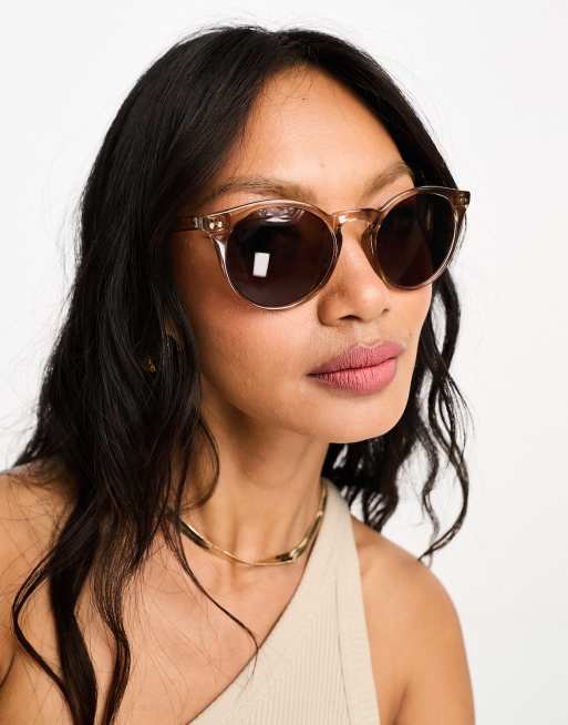 Gafas de sol beis redondas de & Other Stories