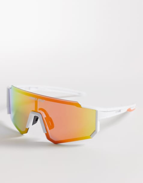 Gafas de sol blancas, naranjas y rojas Strip Racer de Santa Cruz - view 1