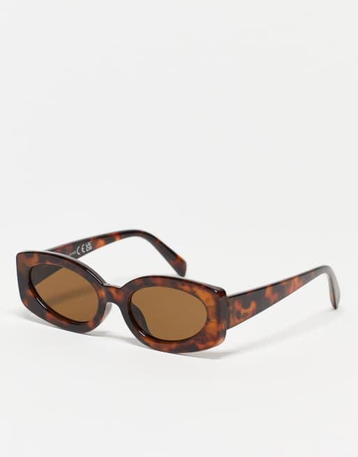 Gafas de sol carey con montura mediana gruesa de estilo retro de SVNX