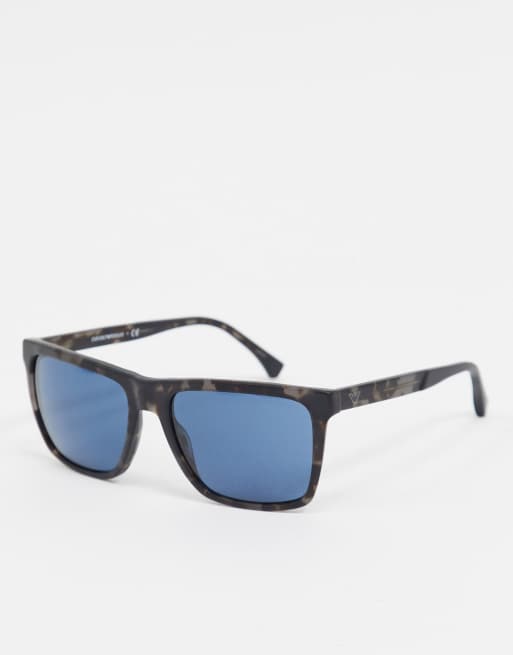 Gafas de sol color carey con azules de Emporio |