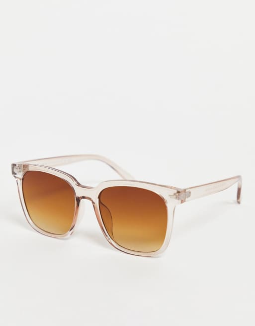 Gafas de sol color melocotón de estilo retro clásico de SVNX
