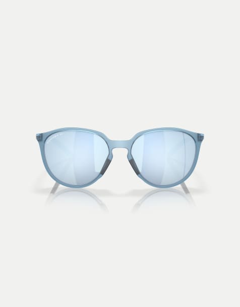 Gafas de sol color piedra lavado mate redondas con lentes azules efecto espejo polarizadas Sielo de Oakley - view 1