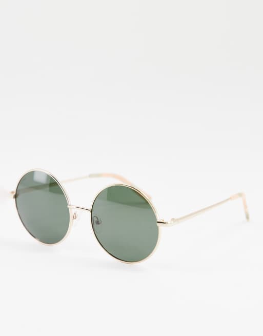 Gafas de sol con montura chapada en oro Polly de Pilgrim