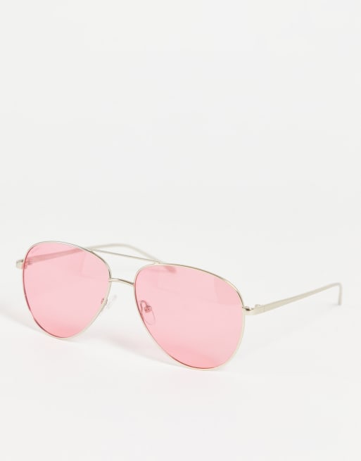 Gafas de sol con montura chapada en plata Nani de Pilgrim