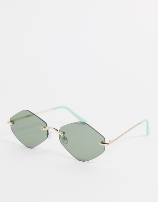 Gafas de sol con montura hexagonal fina de Madein.
