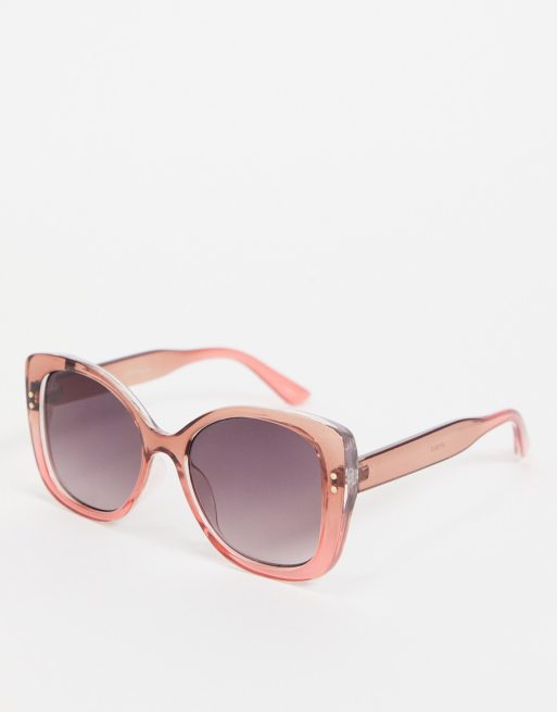 Gafas de sol con montura rosa cuadrada para mujer de Jeepers