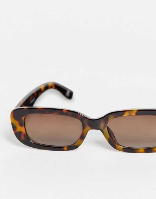 Gafas de sol cuadradas de carey de ASOS DESIGN