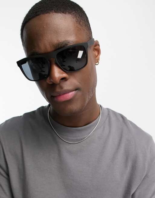 Gafas de sol cuadradas en negro de Jack Jones ASOS