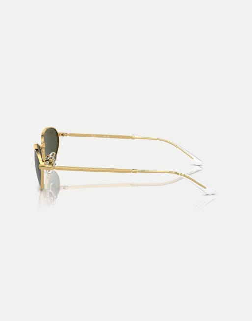 Gafas de sol doradas con montura irregular y lentes verdes RB3734 de Ray-Ban, 2 de 3