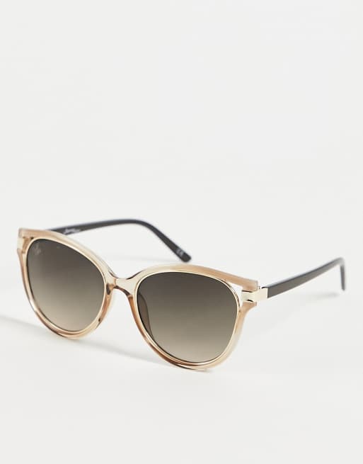 Gafas de sol doradas redondas para mujer de Jeepers Peepers ASOS