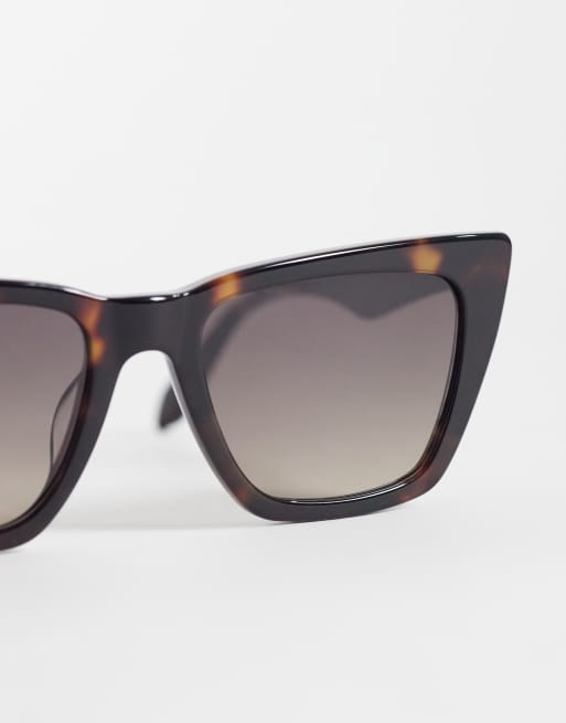 Gafas de sol efecto carey de estilo ojos de gato Call The Shots de Quay , 2 de 3