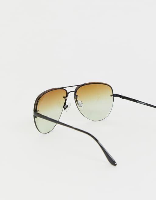 Gafas de sol en negro y marrón Muse Fade de Quay Australia, 4 de 4