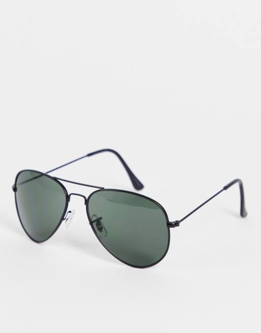 Gafas de sol estilo aviador negras de Jack & Jones |