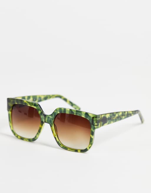 Gafas de sol extragrandes con lentes cuadradas Bianca de AJ Morgan