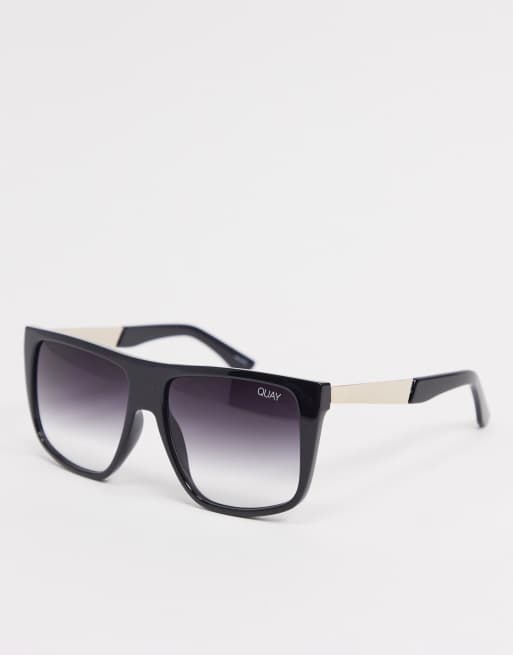 Gafas De Sol Extragrandes Negras Para Mujer Incognito De Quay Wamsi