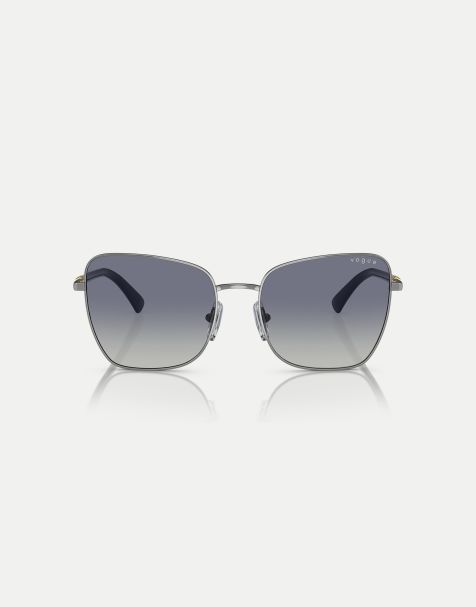 Gafas de sol gris plomo con montura estilo mariposa y lentes grises de Vogue Eyewear - view 1
