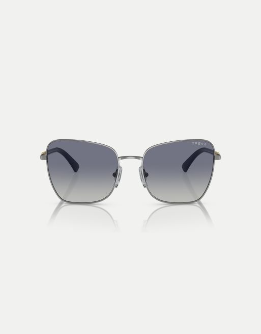 Gafas de sol gris plomo con montura estilo mariposa y lentes grises de Vogue Eyewear
