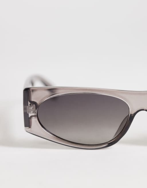 Gafas de sol grises de estilo ojos de gato Mykonos de Topshop, 2 de 3