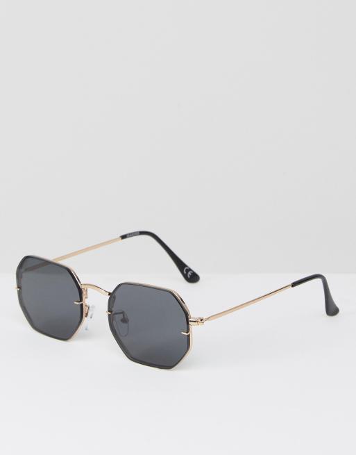 Gafas de sol hexagonales estilo años 90 de ASOS DESIGN