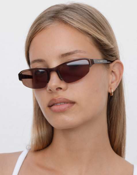 Gafas de sol marrón café de estilo deportivo Gia de Lu Goldie - view 1