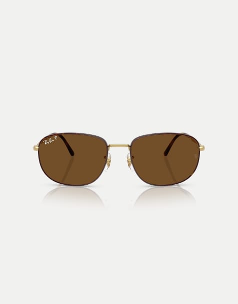 Gafas de sol marrón efecto carey mate y dorado Arista mate rectangulares con lentes marrones polarizadas RB3754 de Ray-Ban - view 1