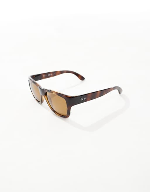 Gafas de sol marrones efecto carey cuadradas de Ray-Ban , 4 de 4