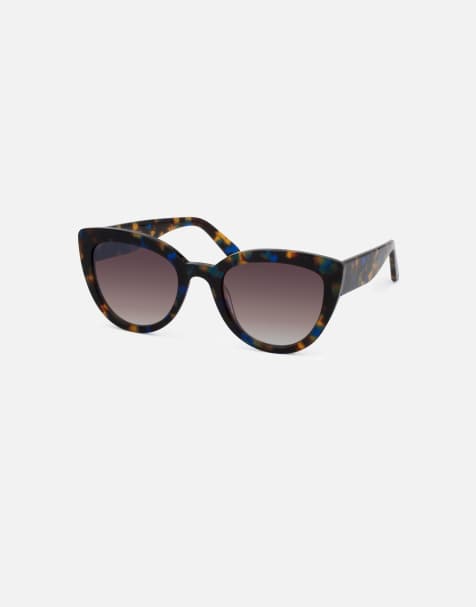 Gafas de sol marrones efecto carey grandes estilo ojos de gato The Level Up de Jimmy Fairly - view 1