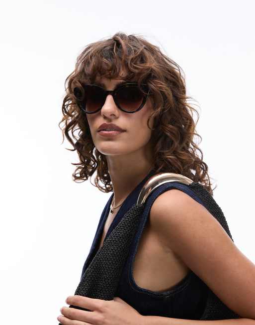 Gafas de sol marrones efecto carey grandes estilo ojos de gato The Level Up de Jimmy Fairly, 3 de 5