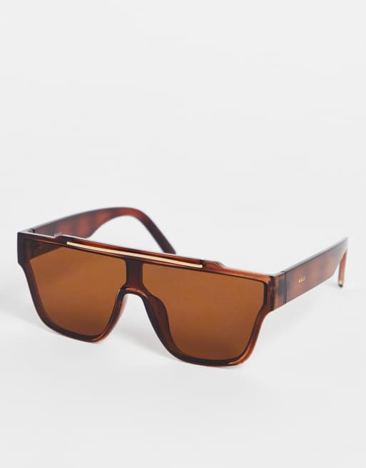 Gafas de sol marrones extragrandes de Nali
