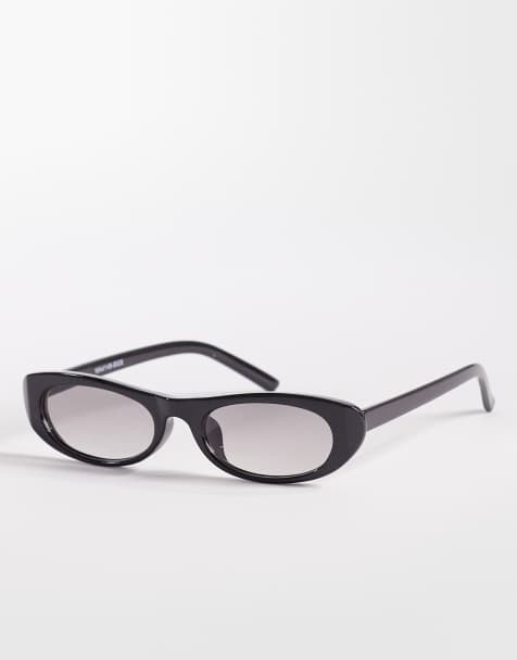 Gafas de sol marrones ovaladas estrechas con lentes tostadas exclusivas de Kaiia - view 1