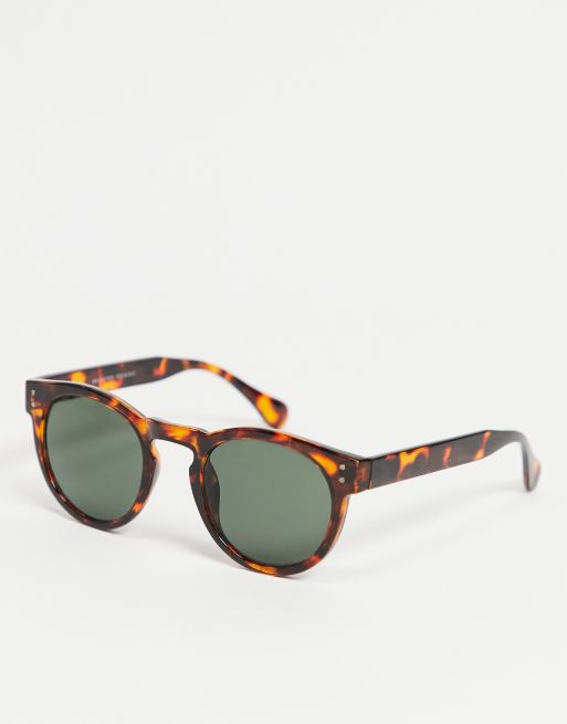 Gafas de sol marrones redondas de Selected Homme