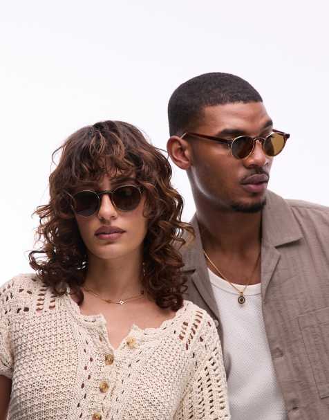 Gafas de sol marrones redondas The E-001 de Jimmy Fairly - view 1