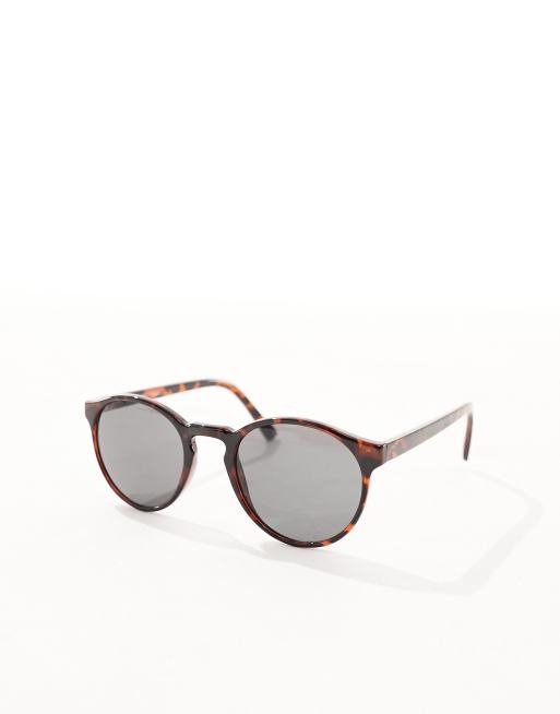 Gafas de sol marrones redondas unisex Spy de Weekday, 2 de 4