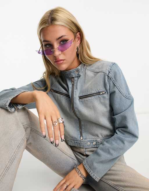 Gafas de sol moradas con forma de alas para festivales de Daisy Street, 3 de 4