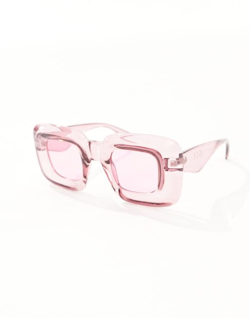 Gafas de sol moradas con montura cuadrada abombada de Jeepers Peepers, 3 de 4