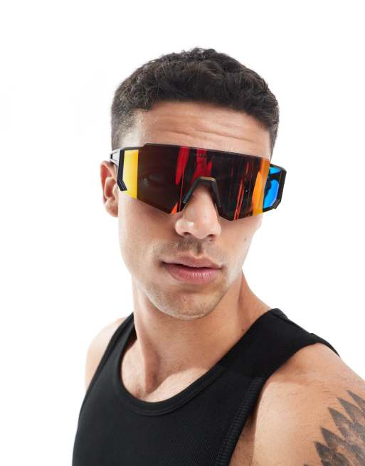 Gafas de sol multicolores de estilo deportivo Strip de Santa Cruz