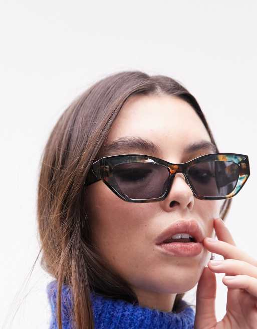 Gafas de sol multicolores de estilo ojos de gato angular Sunflower de Topshop