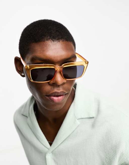 Gafas de sol naranjas de estilo retro de Jack Jones ASOS