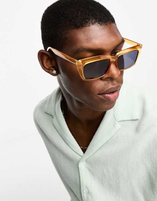 Gafas de sol naranjas de estilo retro de Jack Jones ASOS