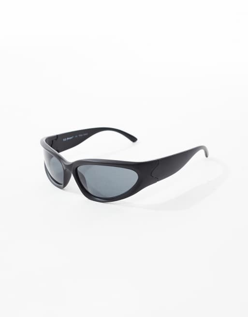 Gafas de sol negras clásicas de estilo deportivo de AJ Morgan , 2 de 3