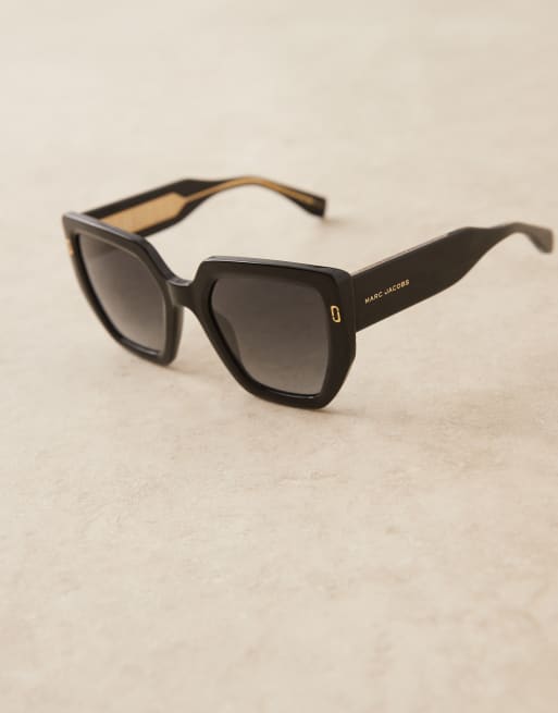Gafas de sol negras cuadradas de Marc Jacobs , 2 de 3