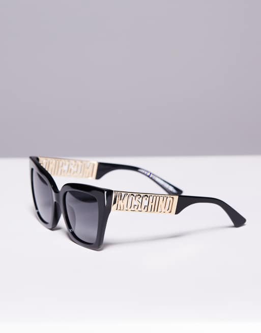 Gafas de sol negras cuadradas de Moschino, 2 de 3